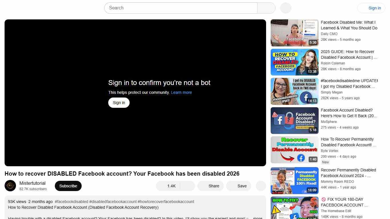 How to recover DISABLED Facebook account? Your Facebook has been disabled 2026 - YouTube