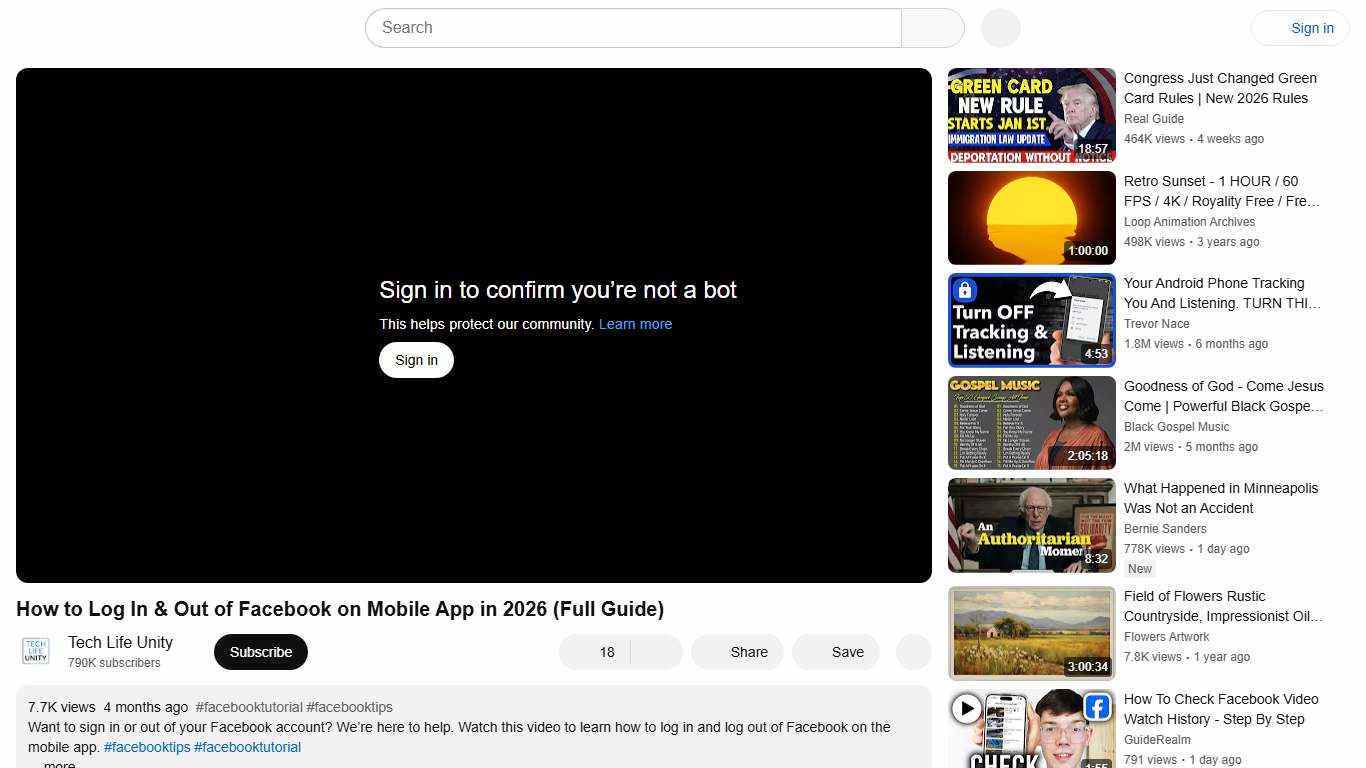 How to Log In & Out of Facebook on Mobile App in 2026 (Full Guide) - YouTube